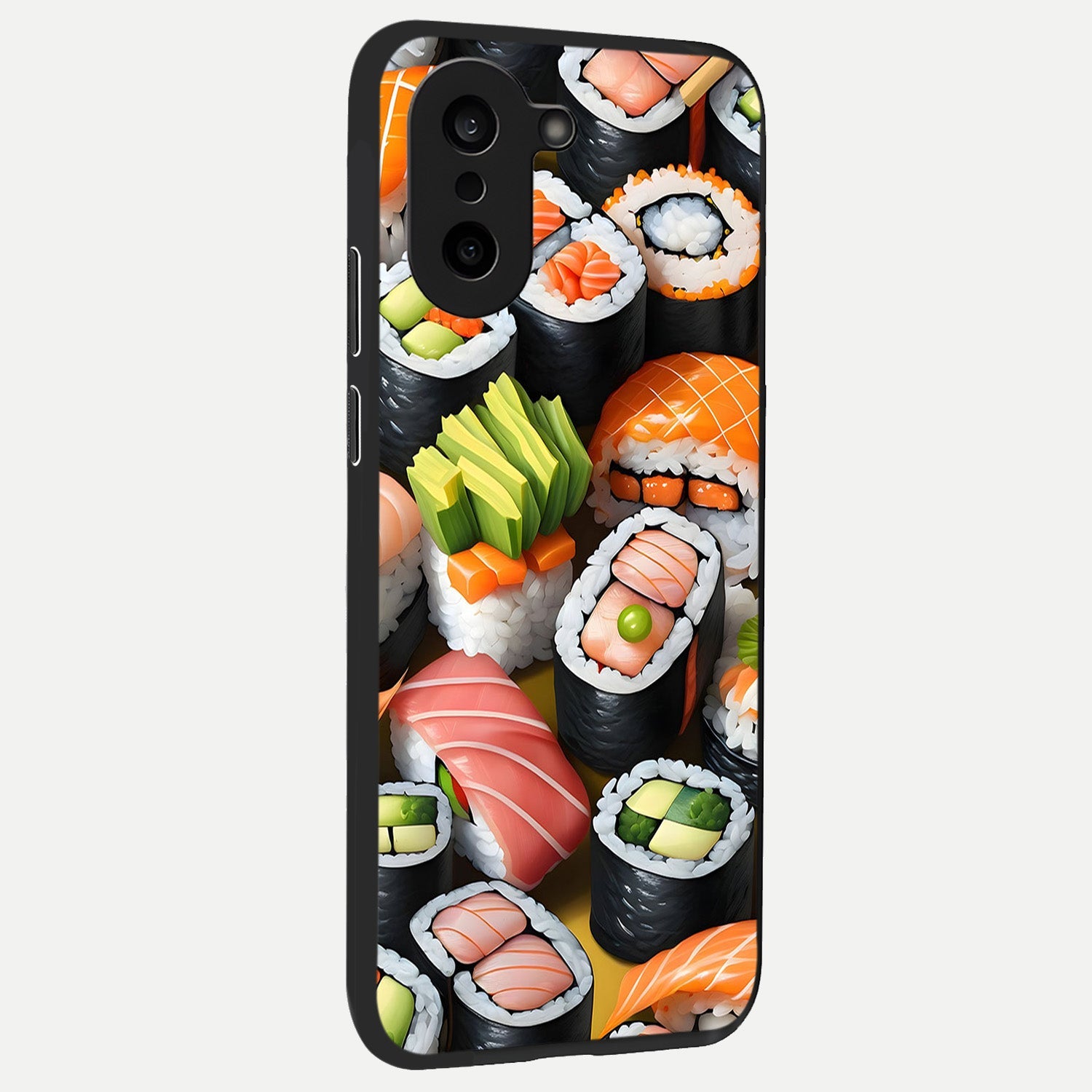  Sushi Food Pattern back cover For Oneplus Nord CE5 slim fit glass case with vibrant aesthetic design