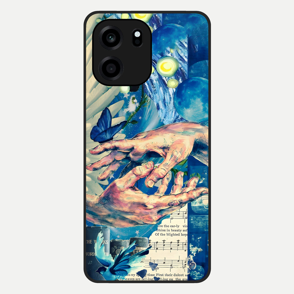  Aesthetic Divider Glass Case For OnePlus Nord CE 6 back cover – full design glossy printed glass finish