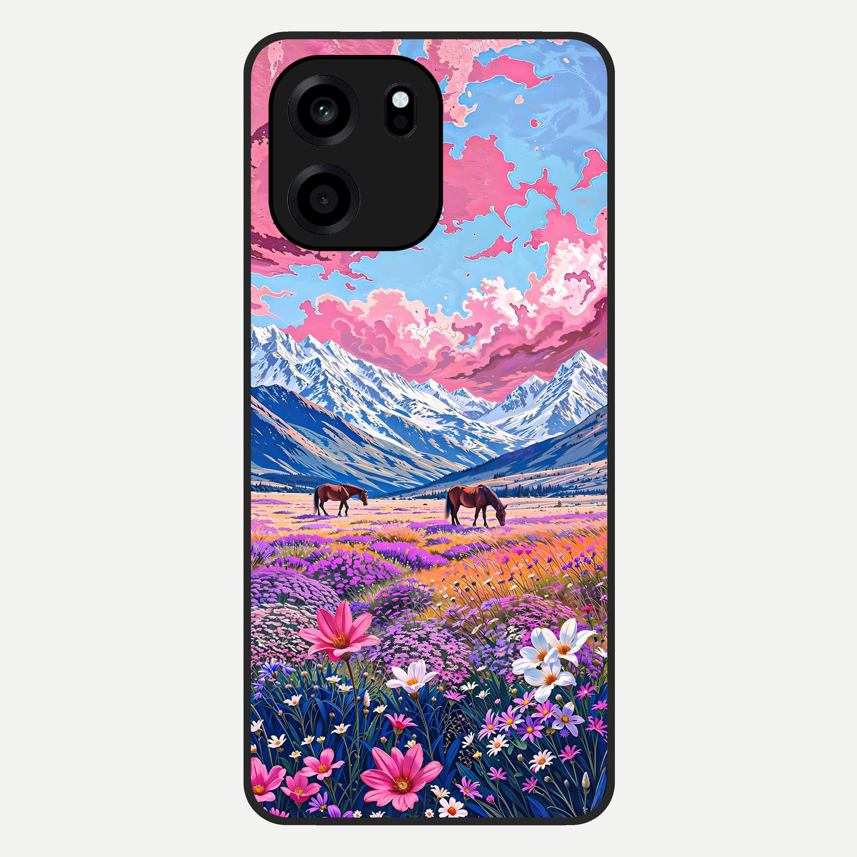  Blossom Valley Dream Glass Case For OnePlus Nord CE 6 back cover – full design glossy printed glass finish