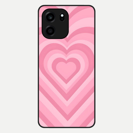  Blush Heart Waves Glass Case For OnePlus Nord CE 6 back cover – full design glossy printed glass finish