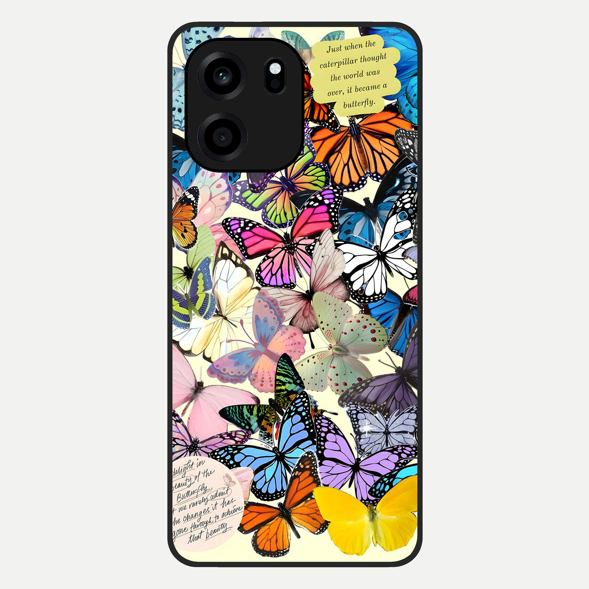  Butterflies Petal Dream Glass Case For OnePlus Nord CE 6 back cover – full design glossy printed glass finish