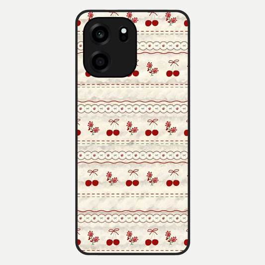  Cherry Bloom Charm Glass Case For OnePlus Nord CE 6 back cover – full design glossy printed glass finish