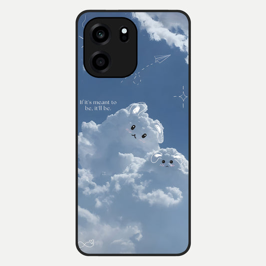 Cloud Bunny Dreams Glass Case For OnePlus Nord CE 6 back cover – full design glossy printed glass finish