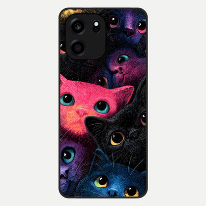 Cosmic Cats Dreams Glass Case For OnePlus Nord CE 6 back cover – full design glossy printed glass finish