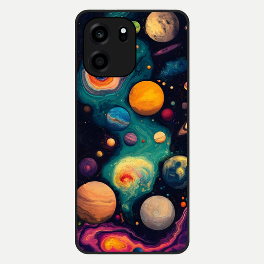  Cosmic Planet Journey Glass Case For OnePlus Nord CE 6 back cover – full design glossy printed glass finish