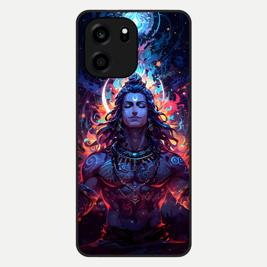  Divine Fire Shiv Glass Case For OnePlus Nord CE 6 back cover – full design glossy printed glass finish