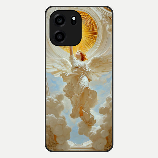  Divine Light Angel Glass Case For OnePlus Nord CE 6 back cover – full design glossy printed glass finish