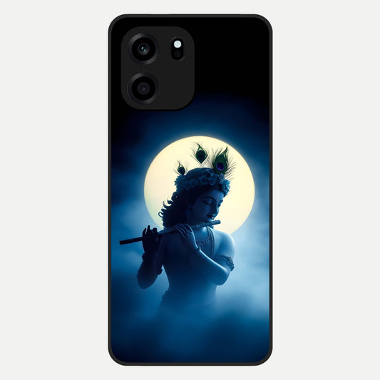  Divine Moon Flute Glass Case For OnePlus Nord CE 6 back cover – full design glossy printed glass finish