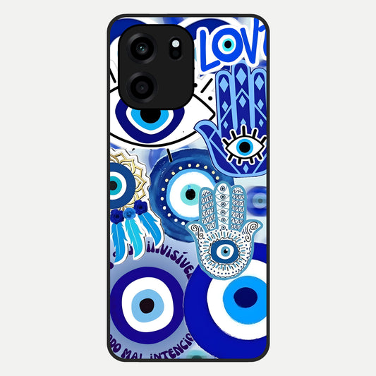  Evil Eyes Dream Glass Case For OnePlus Nord CE 6 back cover – full design glossy printed glass finish