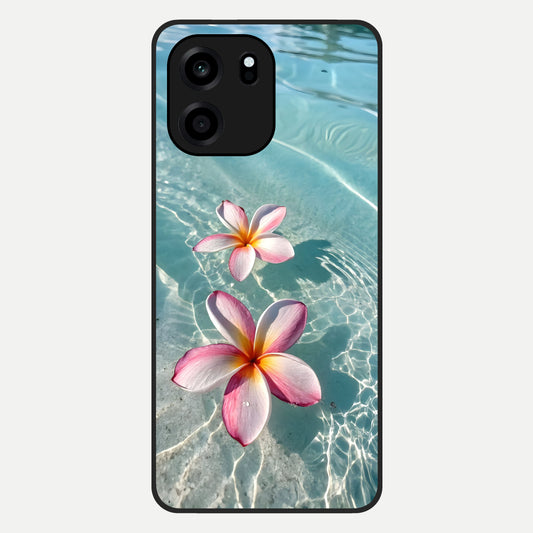  Floating Bloom Bliss Glass Case For OnePlus Nord CE 6 back cover – full design glossy printed glass finish
