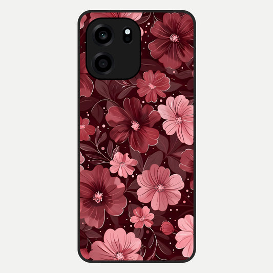  Flower Blush Bloom Glass Case For OnePlus Nord CE 6 back cover – full design glossy printed glass finish