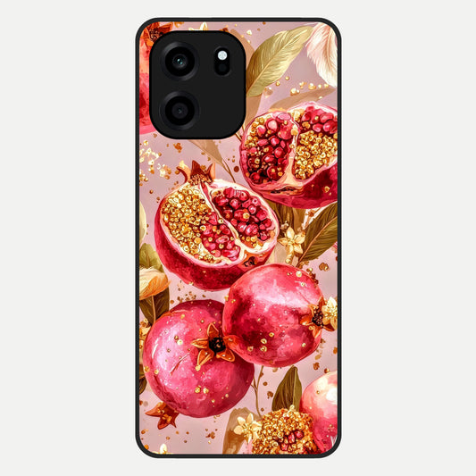  Golden Bloom Glow Glass Case For OnePlus Nord CE 6 back cover – full design glossy printed glass finish