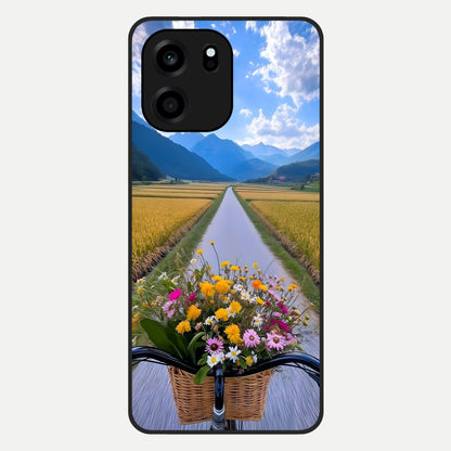 Golden Field Journey Glass Case For OnePlus Nord CE 6 back cover – full design glossy printed glass finish