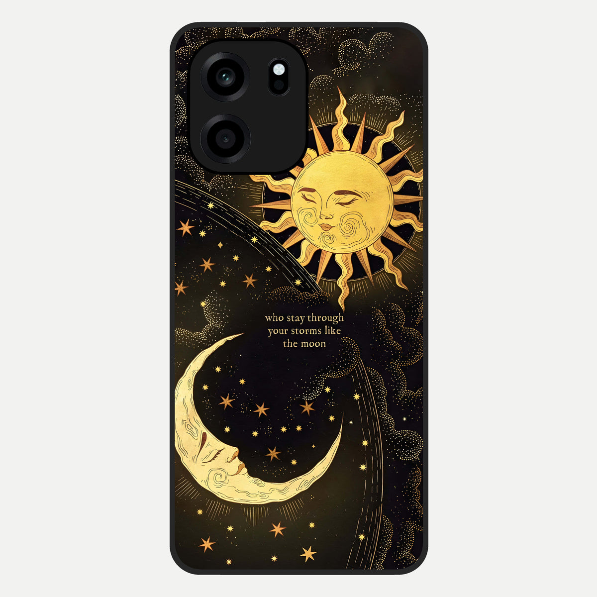  Golden Lunar Love Glass Case For OnePlus Nord CE 6 back cover – full design glossy printed glass finish