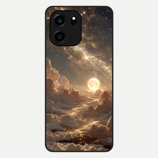  Golden Sky Dream Glass Case For OnePlus Nord CE 6 back cover – full design glossy printed glass finish