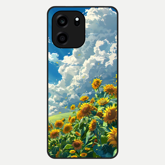  Golden Sun Glory Glass Case For OnePlus Nord CE 6 back cover – full design glossy printed glass finish