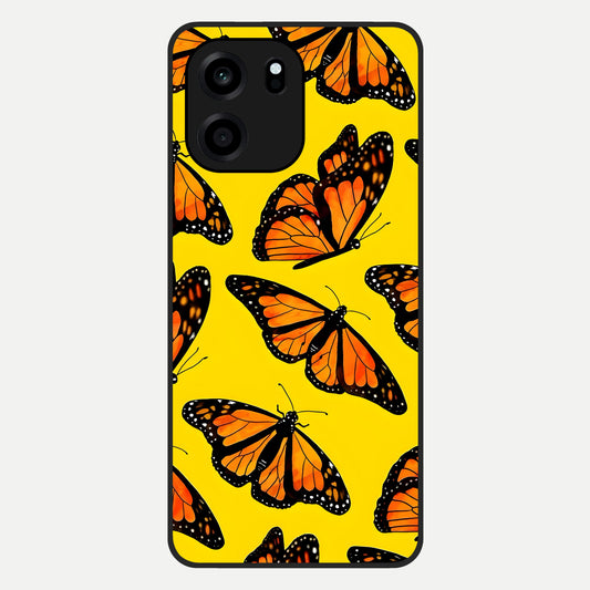  Golden Wing Flight Glass Case For OnePlus Nord CE 6 back cover – full design glossy printed glass finish