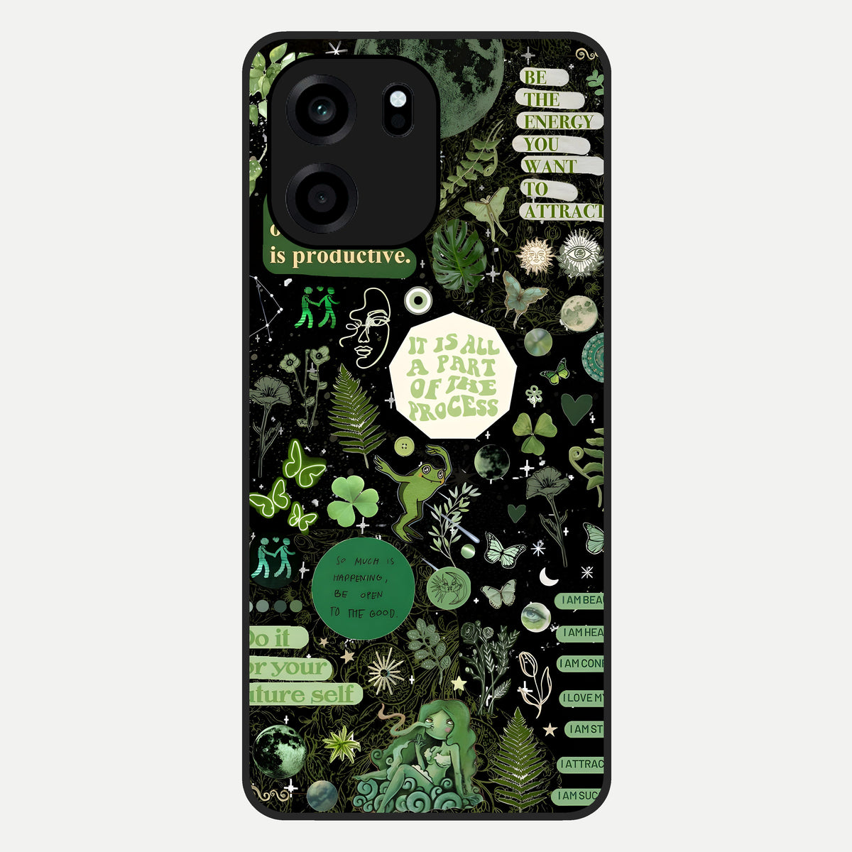  Green Mandala Pattern Glass Case For OnePlus Nord CE 6 back cover – full design glossy printed glass finish