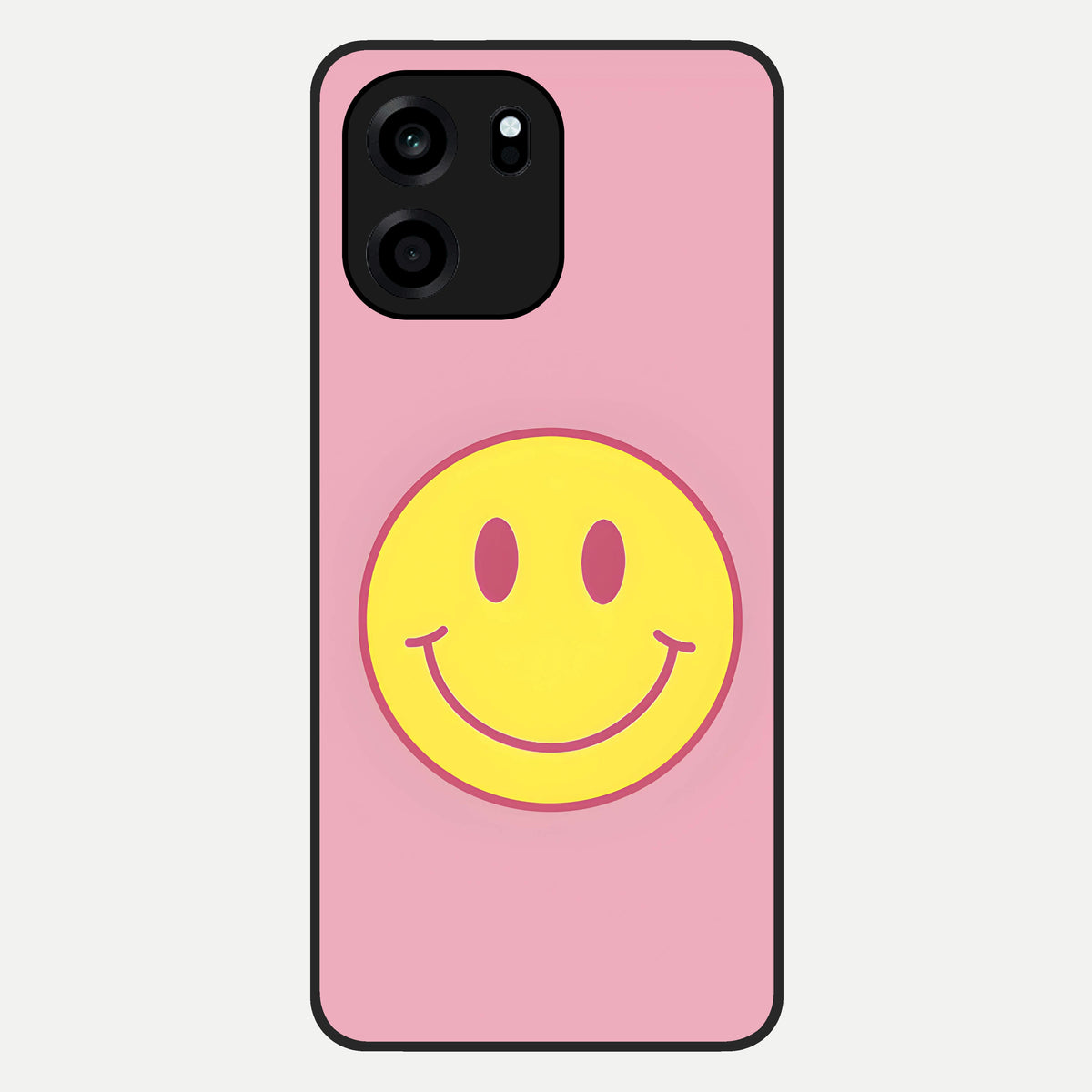  Happy Pink Mood Glass Case For OnePlus Nord CE 6 back cover – full design glossy printed glass finish