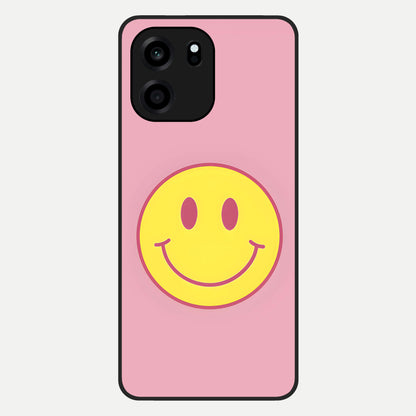  Happy Pink Mood Glass Case For OnePlus Nord CE 6 back cover – full design glossy printed glass finish