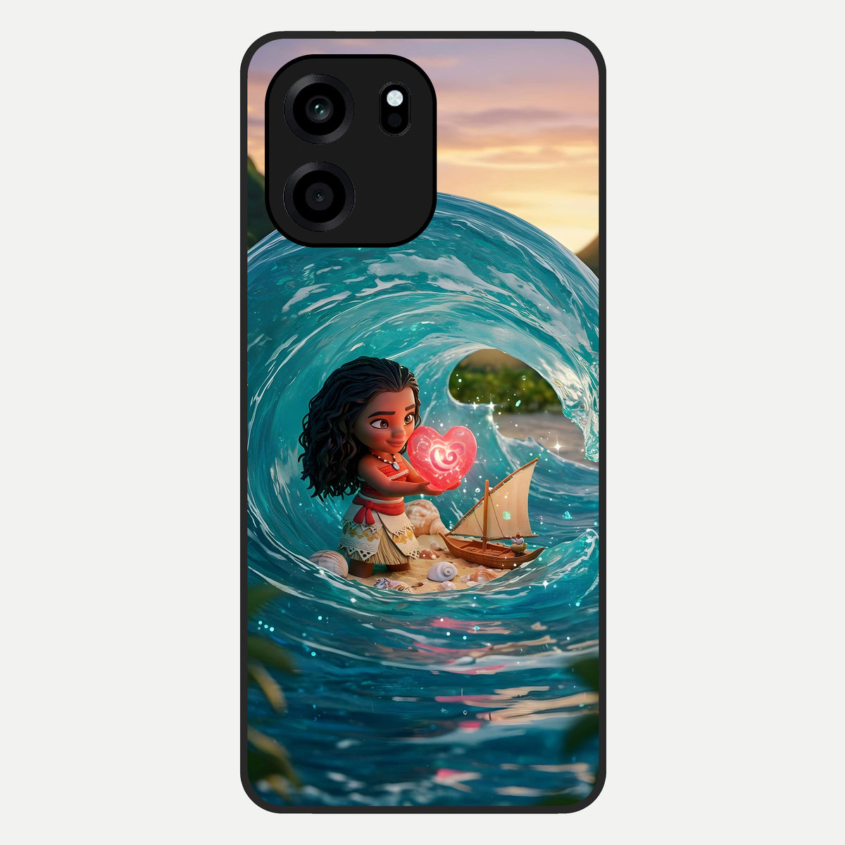  Heart of Ocean Glass Case For OnePlus Nord CE 6 back cover – full design glossy printed glass finish