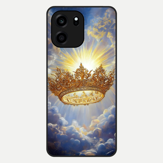  Heavenly Crown Light Glass Case For OnePlus Nord CE 6 back cover – full design glossy printed glass finish