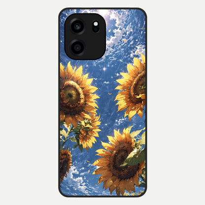  Heavenly Sunflower Rise Glass Case For OnePlus Nord CE 6 back cover – full design glossy printed glass finish