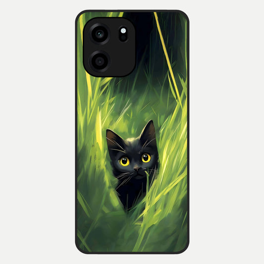  Hidden Cat Whisper Glass Case For OnePlus Nord CE 6 back cover – full design glossy printed glass finish