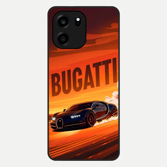  Inferno Bugatti Storm Glass Case For OnePlus Nord CE 6 back cover – full design glossy printed glass finish