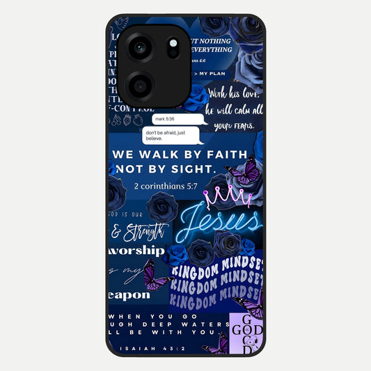  Kingdom Faith Glow Glass Case For OnePlus Nord CE 6 back cover – full design glossy printed glass finish