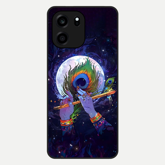  Krishna Hands Art Glass Case For OnePlus Nord CE 6 back cover – full design glossy printed glass finish