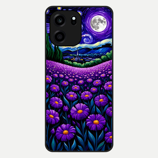  Lavender Moon Field Glass Case For OnePlus Nord CE 6 back cover – full design glossy printed glass finish