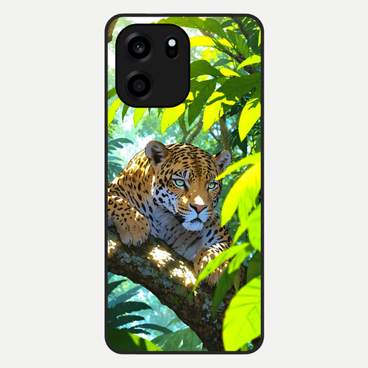  Leopard in Jungle Glass Case For OnePlus Nord CE 6 back cover – full design glossy printed glass finish