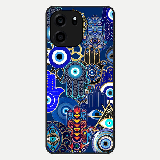 Mystic Palm Guard Glass Case For OnePlus Nord CE 6 back cover – full design glossy printed glass finish
