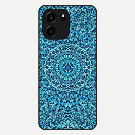  Ocean Bloom Mandala Glass Case For OnePlus Nord CE 6 back cover – full design glossy printed glass finish