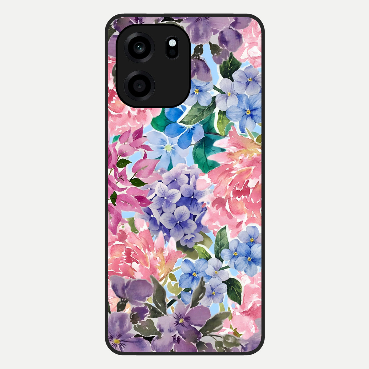  Pastel Floral Mix Glass Case For OnePlus Nord CE 6 back cover – full design glossy printed glass finish