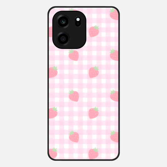  Strawberry Picnic Love Glass Case For OnePlus Nord CE 6 back cover – full design glossy printed glass finish