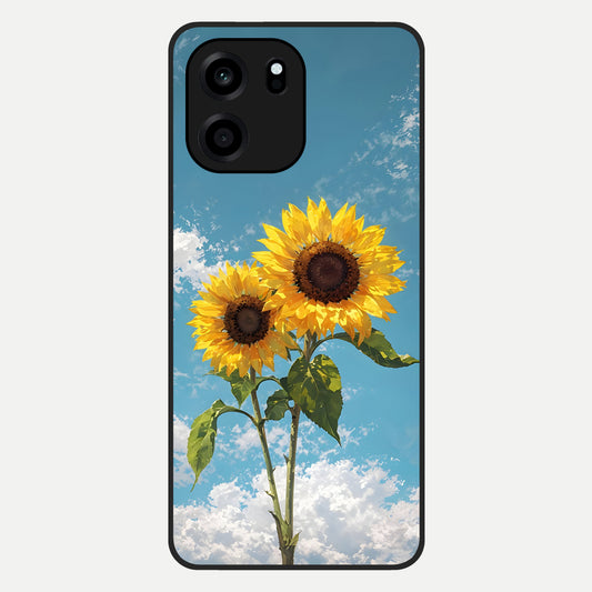  Sunlit Daisy Glow Glass Case For OnePlus Nord CE 6 back cover – full design glossy printed glass finish