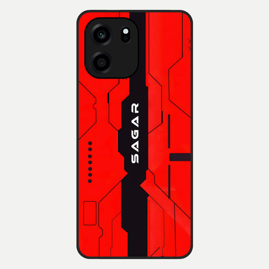  Voltage Rise CYBERPUNK Custom Name Glass Case For OnePlus Nord CE 6 back cover – personalized glossy printed glass finish
