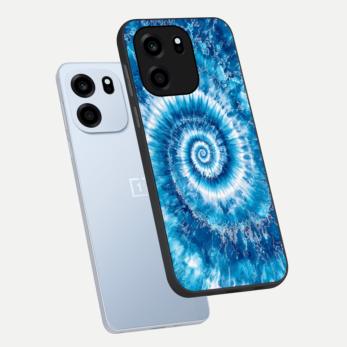  Blue Galaxy Wave phone case For OnePlus Nord CE 6 showing premium glass back cover with detailed artwork