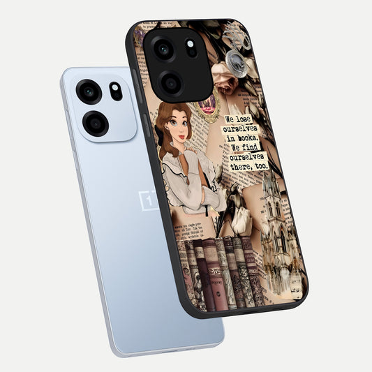  Bookish Dream World phone case For OnePlus Nord CE 6 showing premium glass back cover with detailed artwork