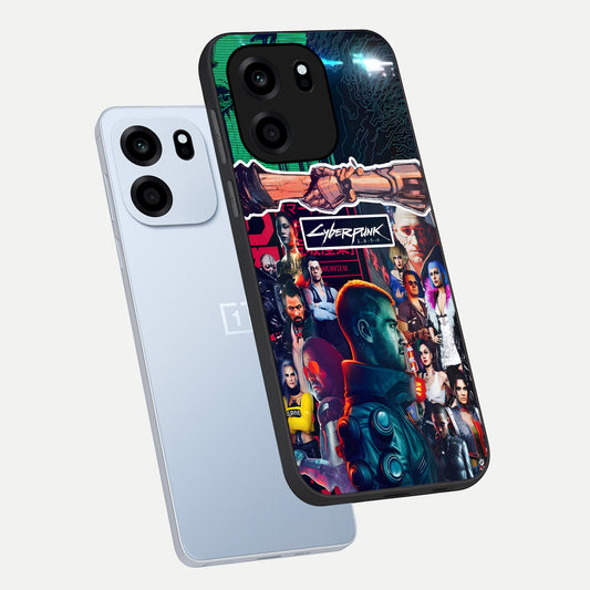  CYBERPUNK Legacy phone case For OnePlus Nord CE 6 showing premium glass back cover with detailed artwork