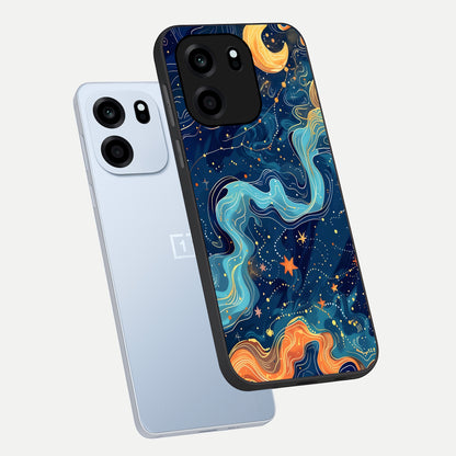  Celestial Dream Flow phone case For OnePlus Nord CE 6 showing premium glass back cover with detailed artwork
