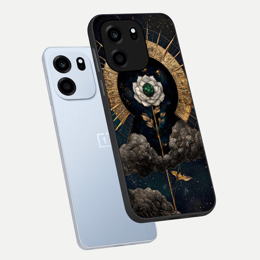 Celestial Lotus Morang phone case For OnePlus Nord CE 6 showing premium glass back cover with detailed artwork