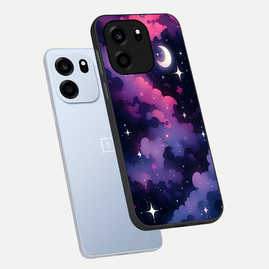  Celestial Moon Magic phone case For OnePlus Nord CE 6 showing premium glass back cover with detailed artwork