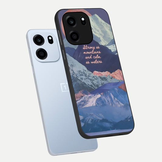  Celestial Mountain Calm phone case For OnePlus Nord CE 6 showing premium glass back cover with detailed artwork