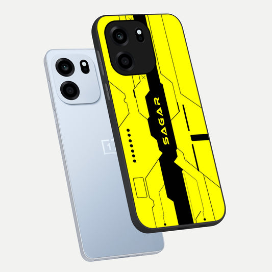  Circuit CYBERPUNK Custom Name phone case For OnePlus Nord CE 6 showing premium glass back cover with detailed artwork