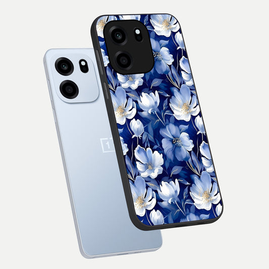  Cute Floral Patterns phone case For OnePlus Nord CE 6 showing premium glass back cover with detailed artwork