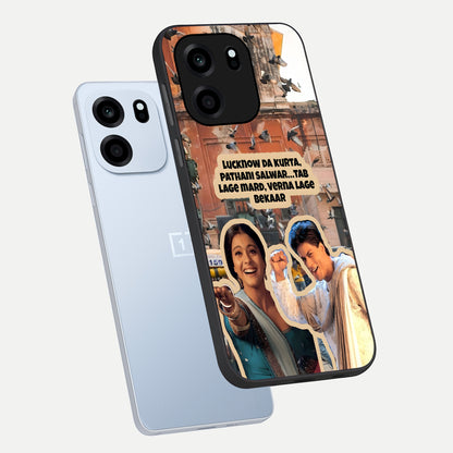  Desi Retro Vibes phone case For OnePlus Nord CE 6 showing premium glass back cover with detailed artwork