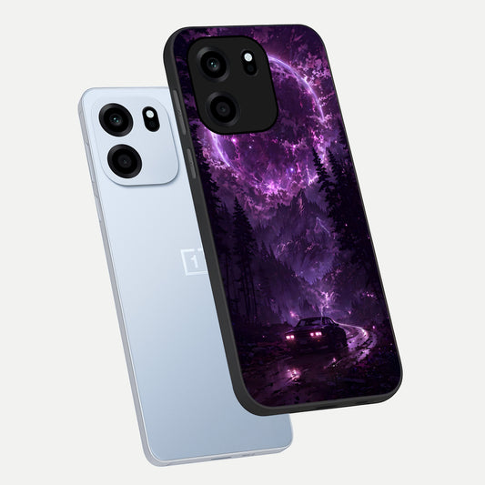  Eternal Cosmic Drive phone case For OnePlus Nord CE 6 showing premium glass back cover with detailed artwork